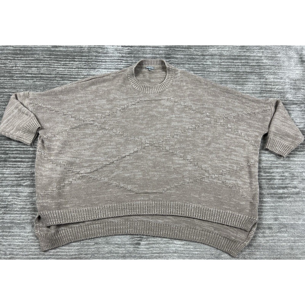 Charlotte Russe Sweater Womens Medium Brown Long Sleeve Cotton Blend